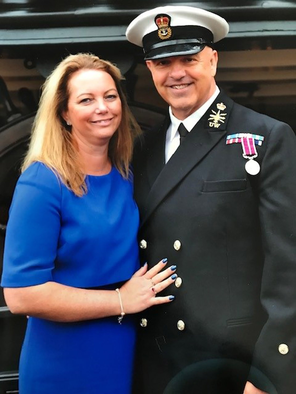 CPO Graham Street with his wife Alison