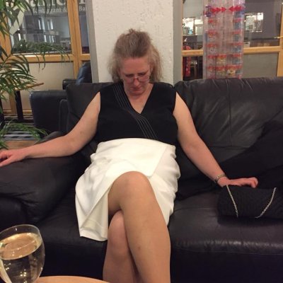 Julie Gower taking a rest